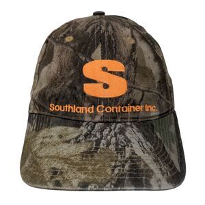 Southland Container Inc. Strapback Hat Camo One Size Embroidered Chipola